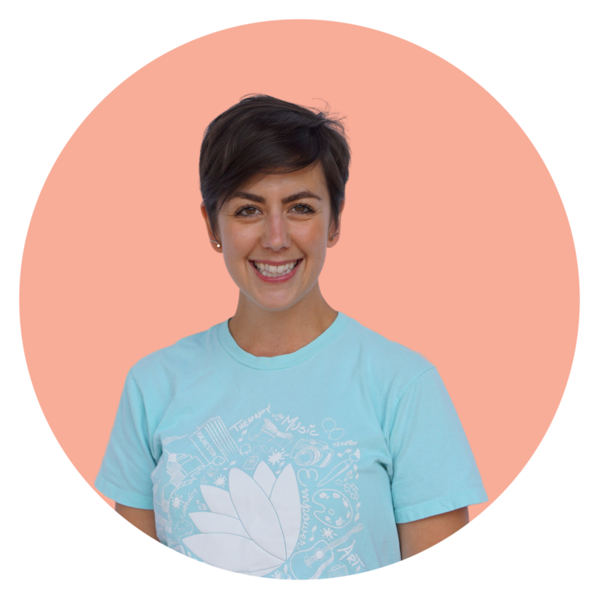 Megan Pink Circle Headshot